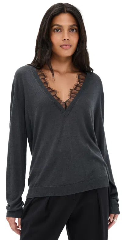 Iro Haby Sweater Charcoal In Gray