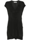 Iro Hadjia Linen T-shirt Dress In Black