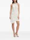 Iro Halter-neck Asymmetric Mini Dress In White