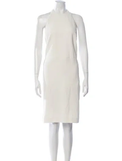 Pre-owned Iro Halterneck Knee-length Dress In Neutrals