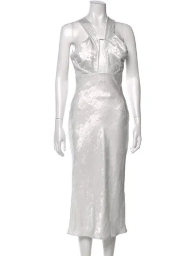 Pre-owned Iro Halterneck Midi Length Dress