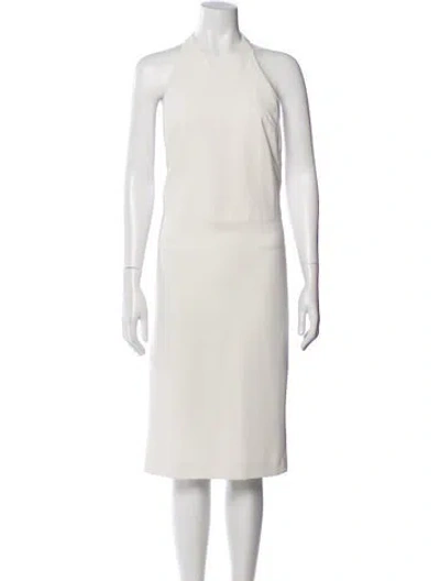Pre-owned Iro Halterneck Midi Length Dress In Neutral