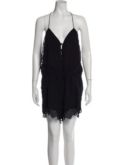 Pre-owned Iro Halterneck Romper In Gray