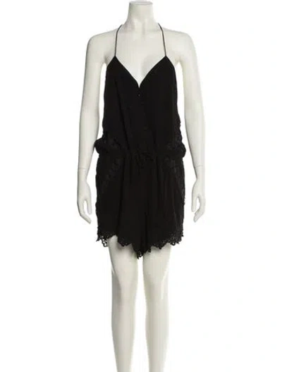 Pre-owned Iro Halterneck Romper In Neutral