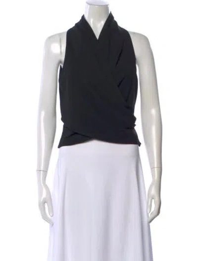 Pre-owned Iro Halterneck Sleeveless Top In Black