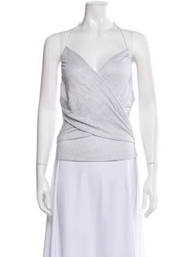 Pre-owned Iro Halterneck Sleeveless Top In Gray