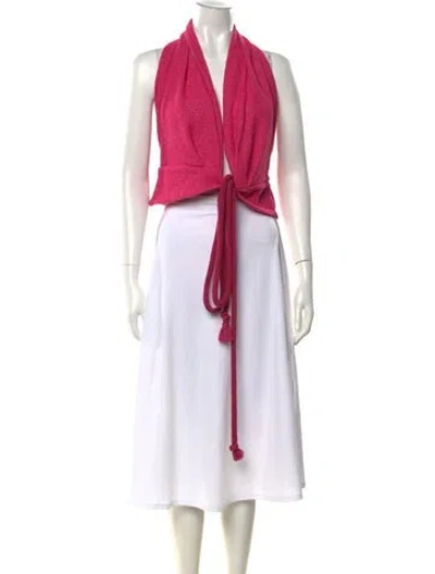 Pre-owned Iro Halterneck Sleeveless Top In Pink