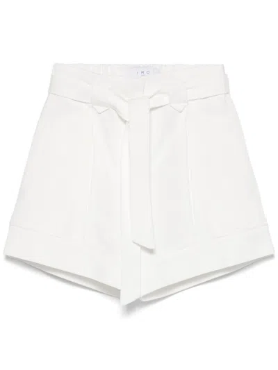 Iro Hannou Cotton Blend Shorts In White