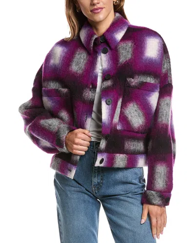 Iro Hanzel Wool-blend Jacket In Purple
