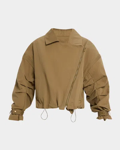 Iro Harper Ruched Moto Jacket