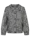 Iro Hassia Tweed Bomber Jacket In Gray