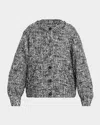 Iro Hassia Tweed Bomber Jacket In Gray
