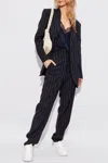 Iro Hawat Single-breasted Blazer In Navy Blue