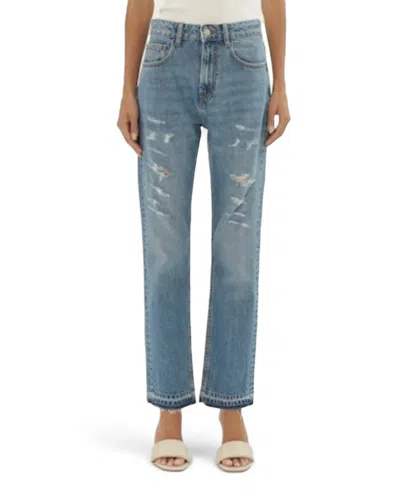 Iro Hayri Jean In Country Mid Blue In Multi