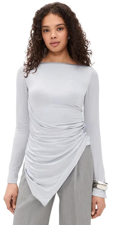 Iro Heliante Top Pearl Blue In White