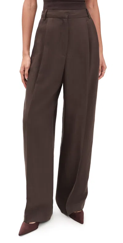 Iro Helis Trousers Dark Brown