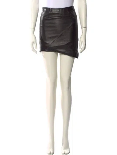 Pre-owned Iro Hemy Mini Skirt In Black