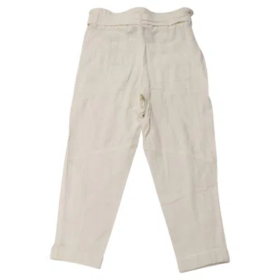 Pre-owned Iro High Waisted Pants In White Cotton