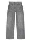 Iro Belt Loop Denim Trousers In Grey