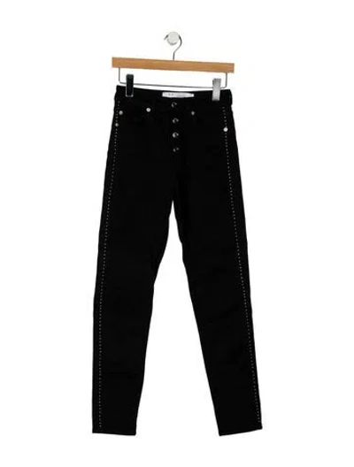 Pre-owned Iro High-rise Skinny Leg Jeans In Black