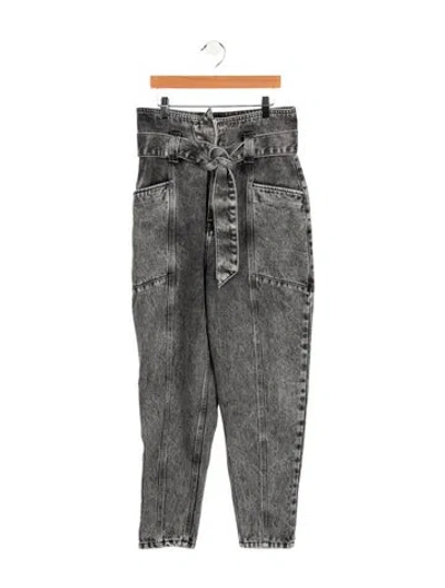 Pre-owned Iro High-rise Skinny Leg Jeans In Black