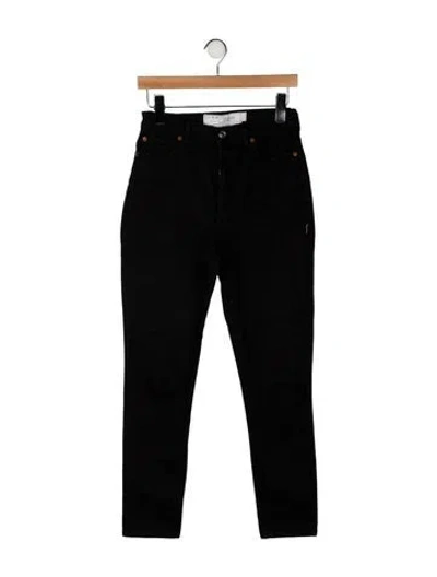 Pre-owned Iro High-rise Skinny Leg Jeans In Black