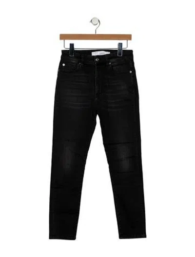 Pre-owned Iro High-rise Skinny Leg Jeans In Black