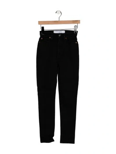 Pre-owned Iro High-rise Skinny Leg Jeans In Black