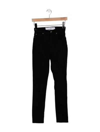 Pre-owned Iro High-rise Skinny Leg Jeans In Black