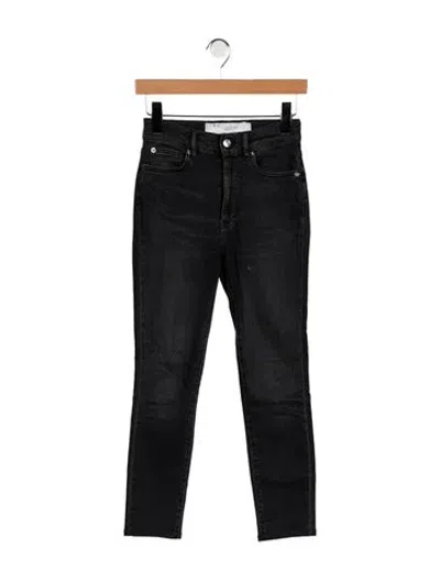 Pre-owned Iro High-rise Skinny Leg Jeans In Black