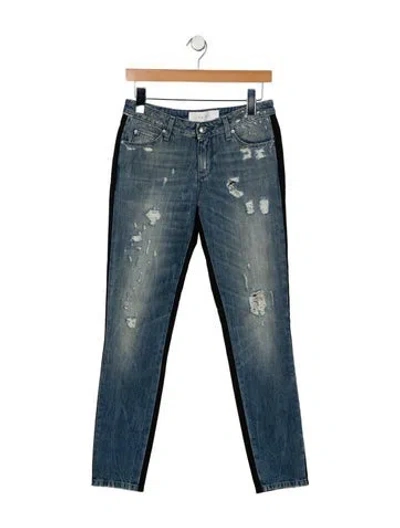 Pre-owned Iro High-rise Skinny Leg Jeans In Blue