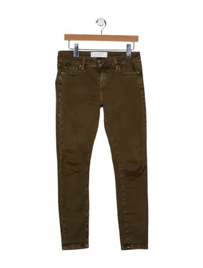 Pre-owned Iro High-rise Skinny Leg Jeans In Green
