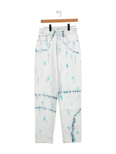 Pre-owned Iro High-rise Straight Leg Jeans In Blue