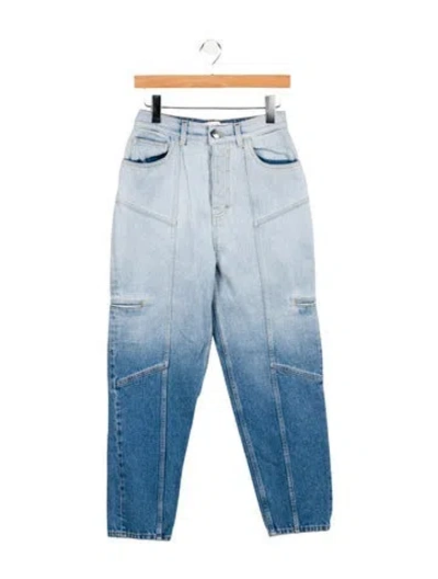 Pre-owned Iro High-rise Straight Leg Jeans In Blue