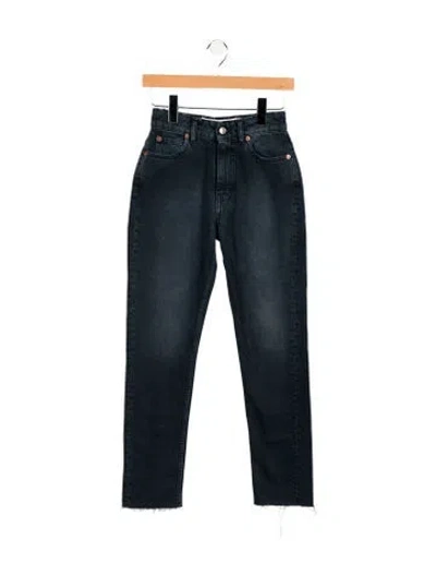 Pre-owned Iro High-rise Straight Leg Jeans In Blue