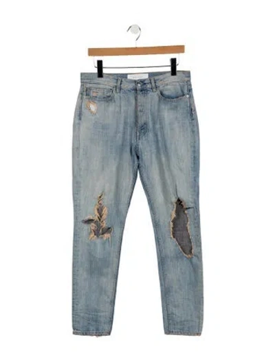 Pre-owned Iro High-rise Straight Leg Jeans In Blue