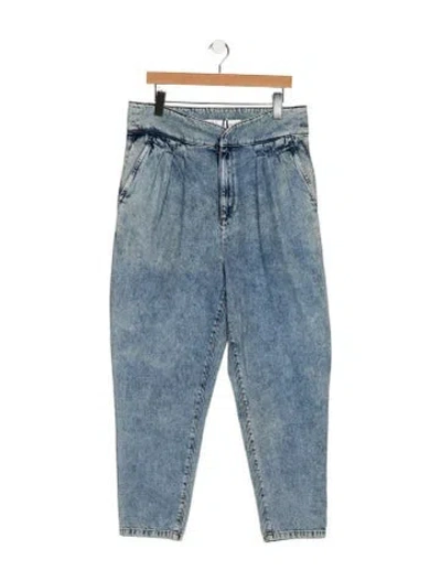 Pre-owned Iro High-rise Straight Leg Jeans In Blue