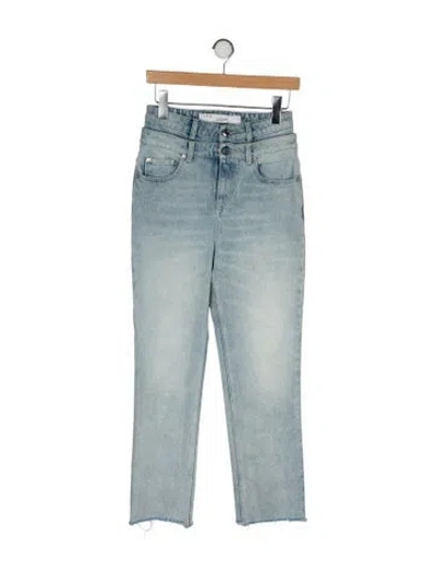 Pre-owned Iro High-rise Straight Leg Jeans In Blue