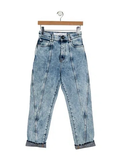 Pre-owned Iro High-rise Straight Leg Jeans In Blue