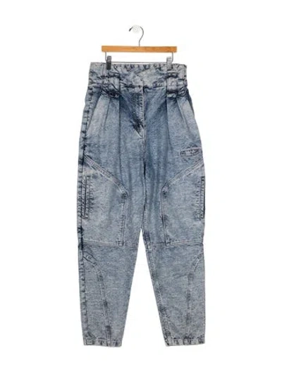 Pre-owned Iro High-rise Straight Leg Jeans In Blue
