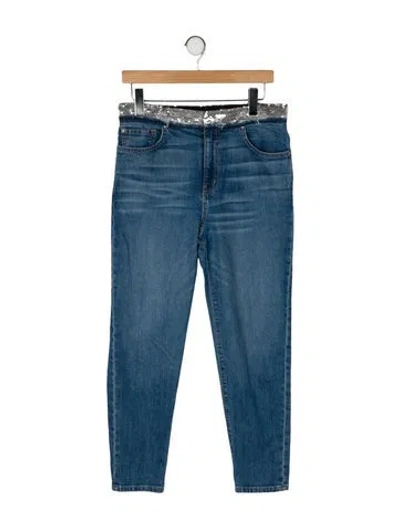 Pre-owned Iro High-rise Straight Leg Jeans In Blue