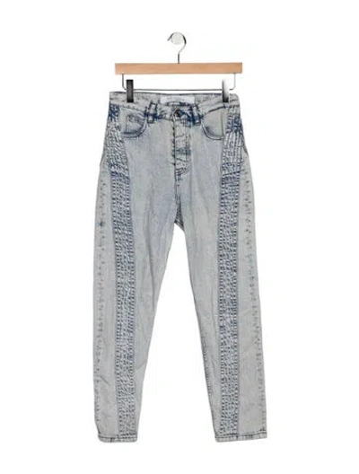Pre-owned Iro High-rise Straight Leg Jeans In Blue
