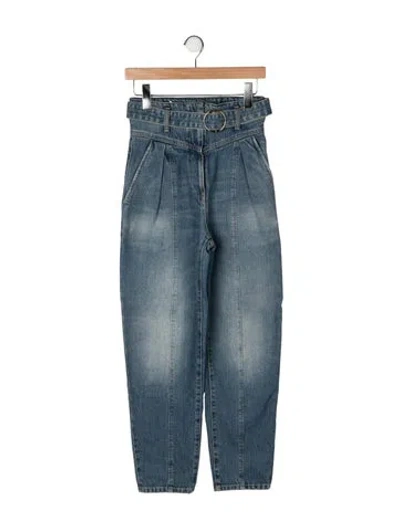 Pre-owned Iro High-rise Straight Leg Jeans In Blue