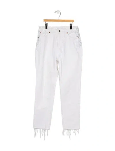 Pre-owned Iro High-rise Straight Leg Jeans In Blue