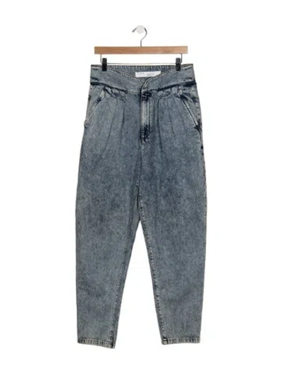 Pre-owned Iro High-rise Straight Leg Jeans In Blue