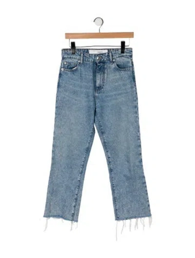 Pre-owned Iro High-rise Straight Leg Jeans In Blue