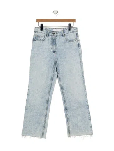 Pre-owned Iro High-rise Straight Leg Jeans In Blue