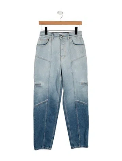 Pre-owned Iro High-rise Straight Leg Jeans In Blue