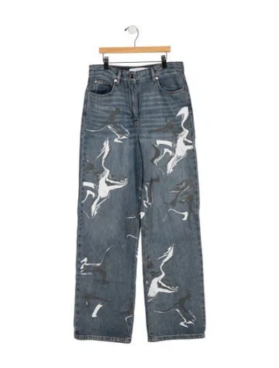 Pre-owned Iro High-rise Straight Leg Jeans In Blue