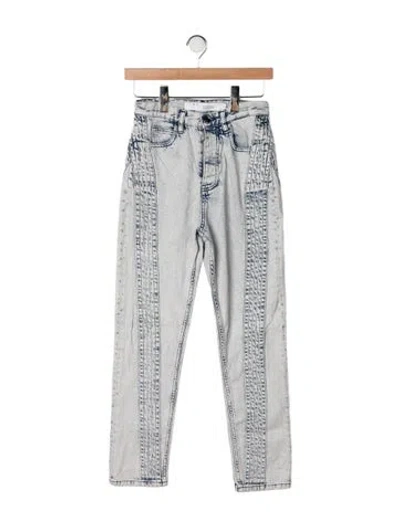 Pre-owned Iro High-rise Straight Leg Jeans In Blue